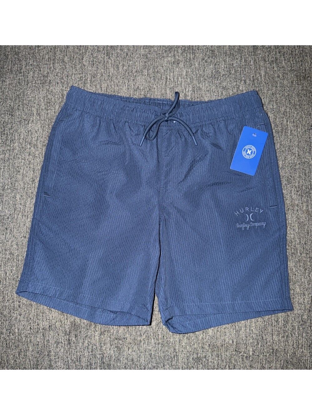 Hurley Size Small Seersucker Shorts Submarine Colorway HSPM25SMB New With Tags